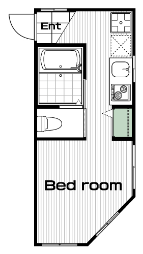 桜上水駅の賃貸 78,000円 間取り図