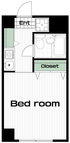 国分寺駅の賃貸 45,000円 間取り図