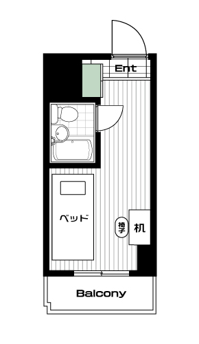 椎名町駅の賃貸 48,500円 間取り図
