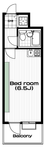 梅ヶ丘駅の賃貸 74,000円 間取り図