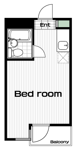 明大前駅の賃貸 57,000円 間取り図