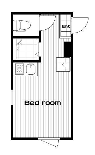 平和台駅の賃貸 62,000円 間取り図