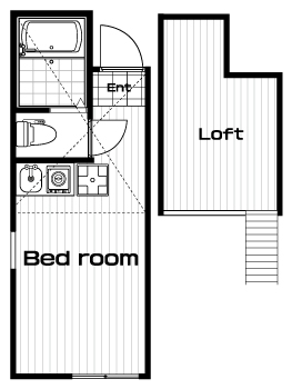 上星川駅の賃貸 53,000円 間取り図
