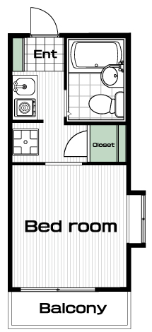 たまプラーザ駅の賃貸 52,000円 間取り図