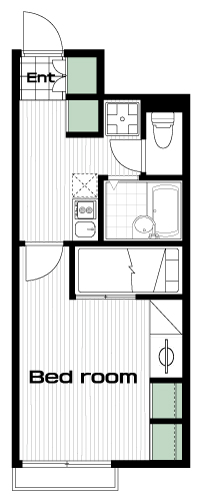 調布駅の賃貸 71,000円 間取り図