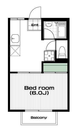 西高島平駅の賃貸 50,000円 間取り図