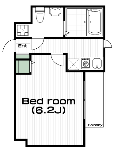 武蔵小金井駅の賃貸 64,000円 間取り図