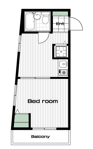 練馬駅の賃貸 60,000円 間取り図