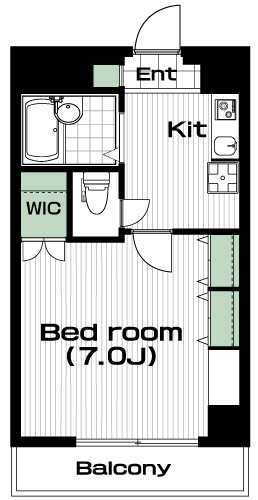 日吉駅の賃貸 77,000円 間取り図