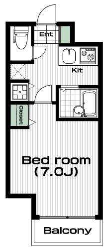 渋谷駅の賃貸 87,000円 間取り図