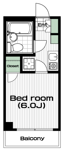 西八王子駅の賃貸 36,000円 間取り図