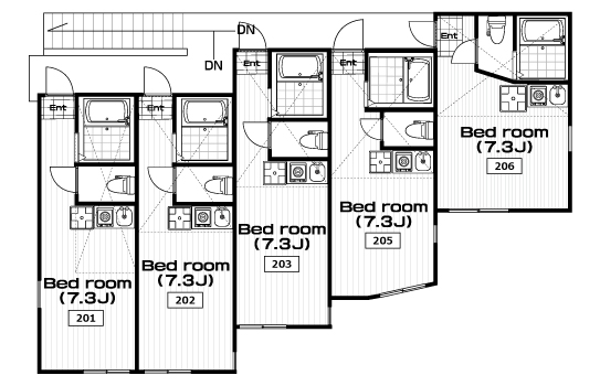 星川駅の賃貸 56,000円 間取り図
