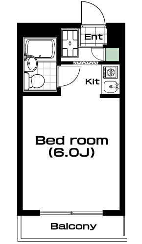 用賀駅の賃貸 55,000円 間取り図