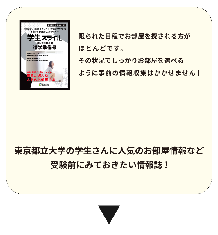 東京都立大学 お部屋探し相談会