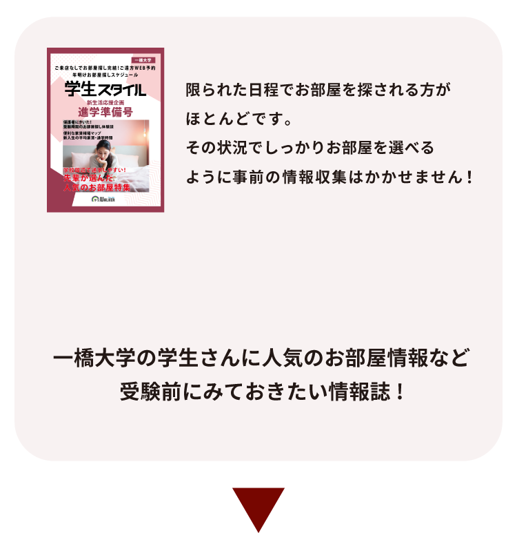 一橋大学 お部屋探し相談会