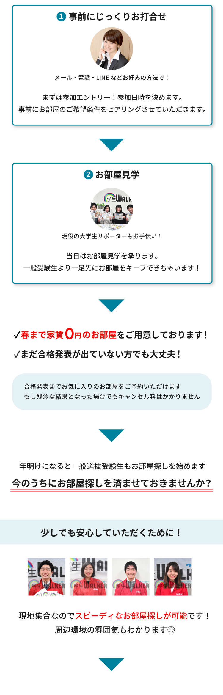 城西大学（坂戸）指定校推薦　現地お部屋探し見学会