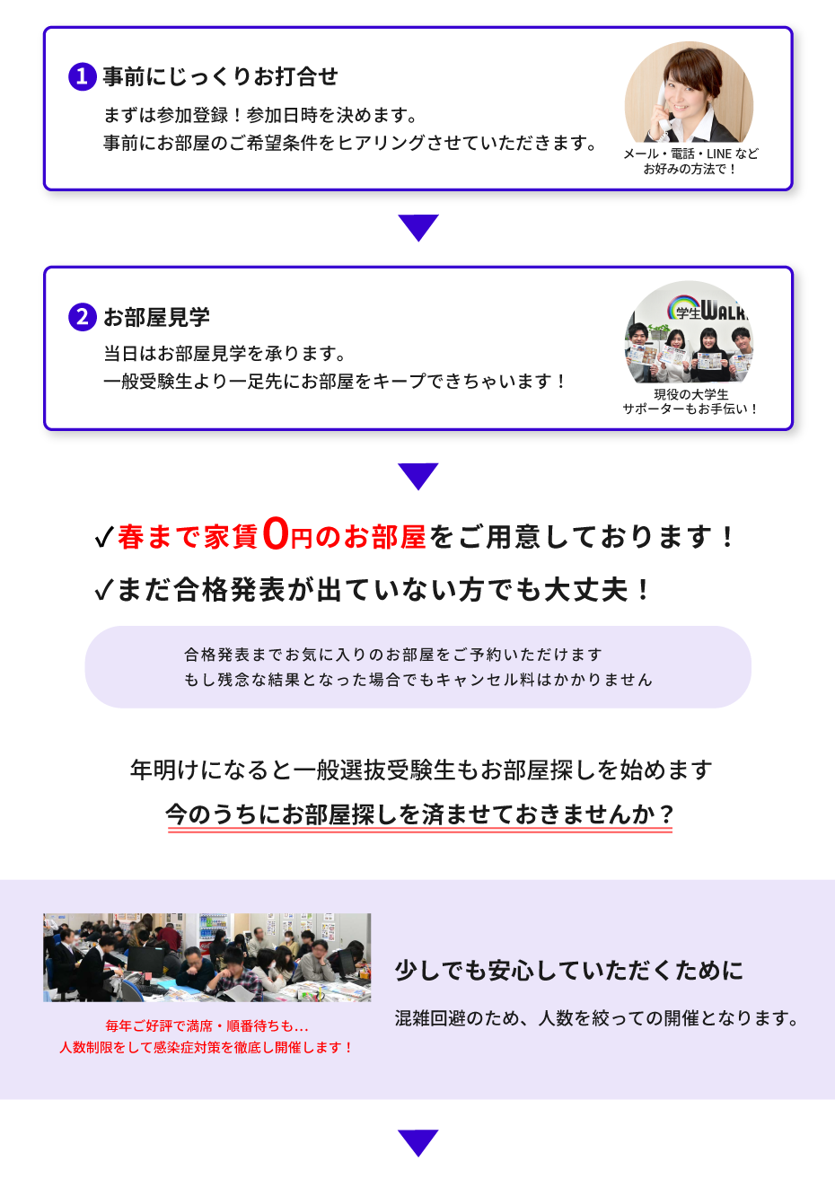 武蔵野大学（武蔵野キャンパス）年内お部屋探し相談会