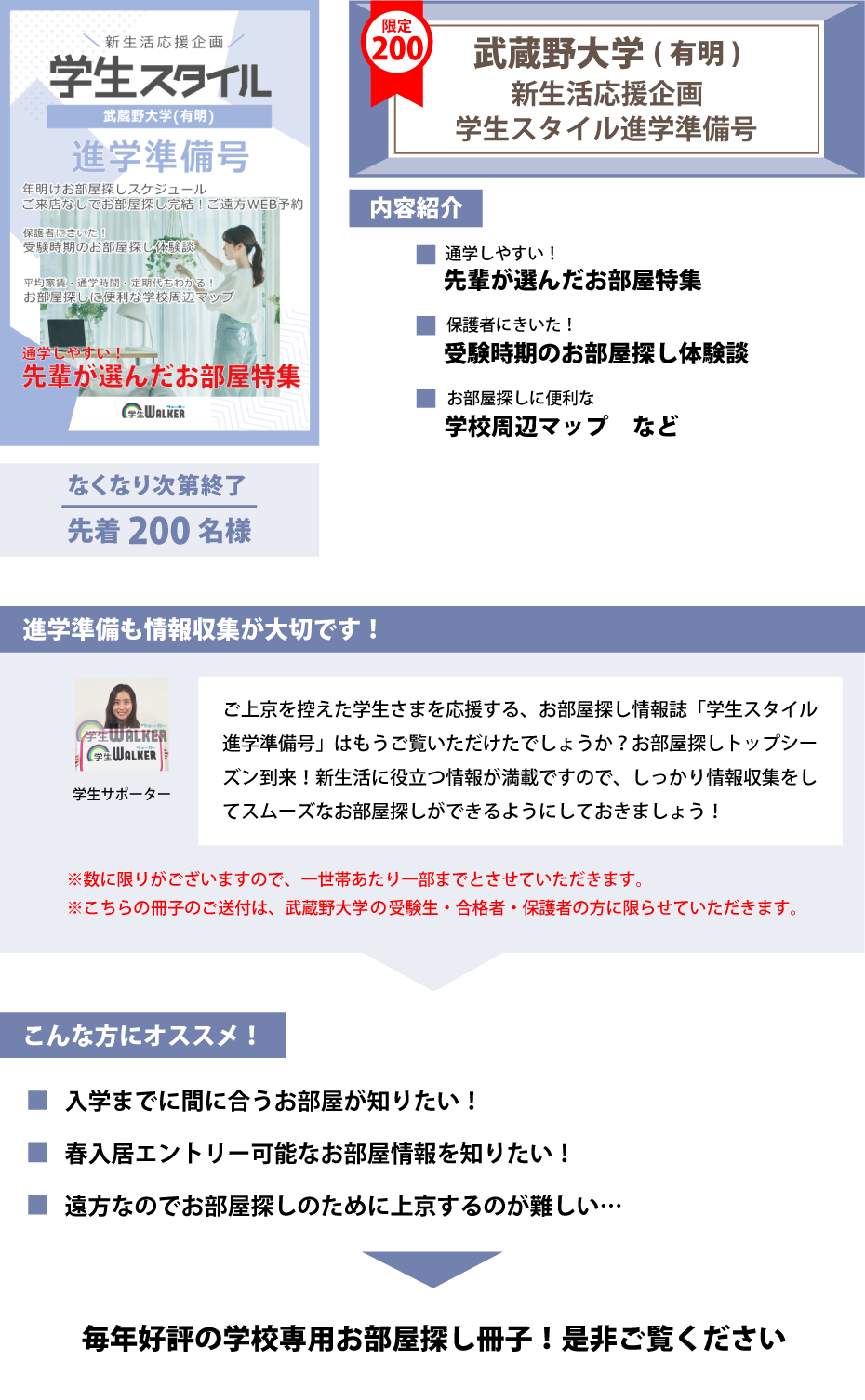 武蔵野大学(有明)　学生スタイル進学準備号