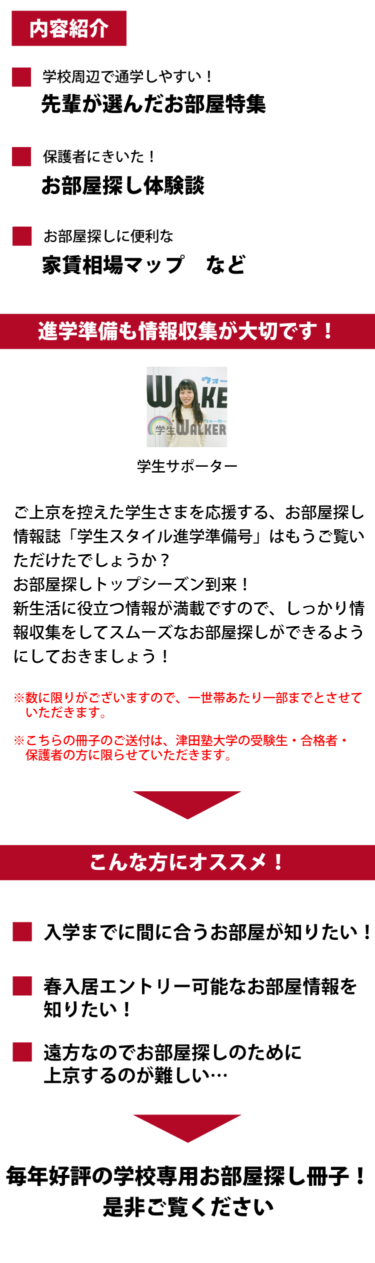 津田塾大学（小平）　学生スタイル進学準備号