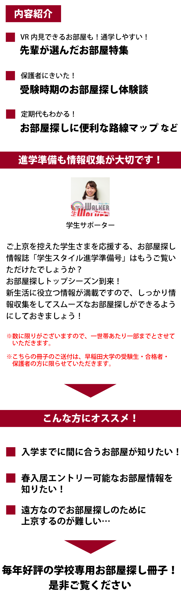 早稲田大学（西早稲田）　学生スタイル進学準備号
