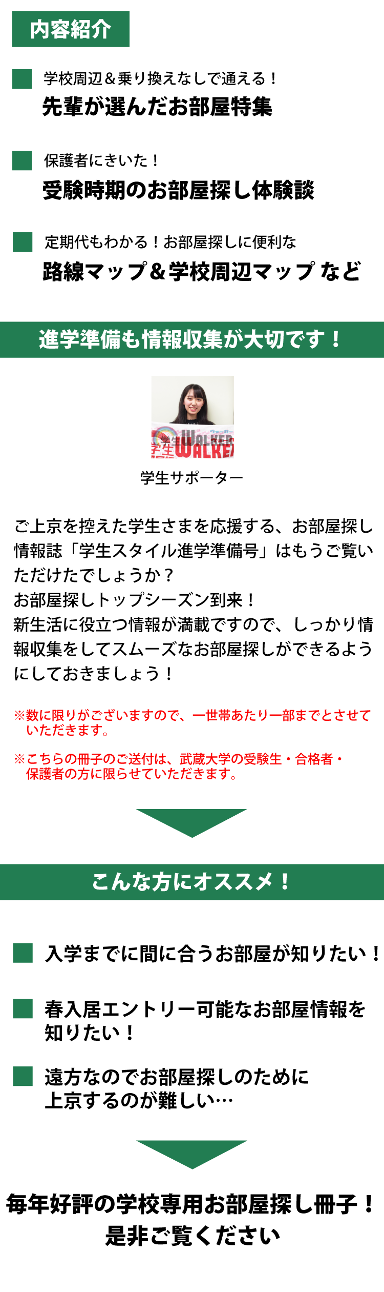 武蔵大学　学生スタイル進学準備号