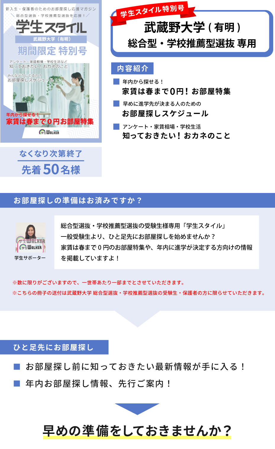 武蔵野大学　総合型選抜・学校推薦型選抜 学生スタイル特別号